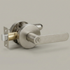 Flat Bar Door Lever, Satin Nickel or Matte Black — Interior Door Hardware Set