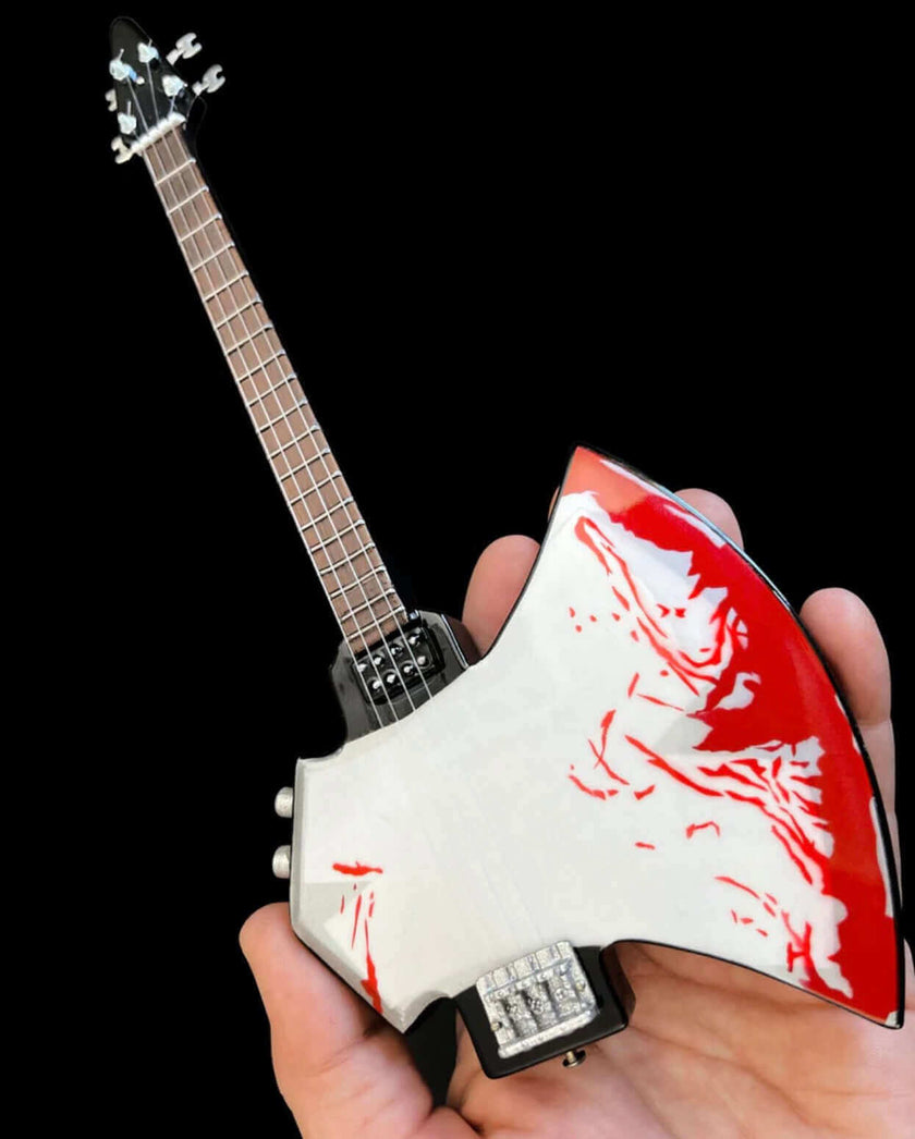 Gene Simmons Signature BLOOD AXE Kiss Bass Mini Guitar Model