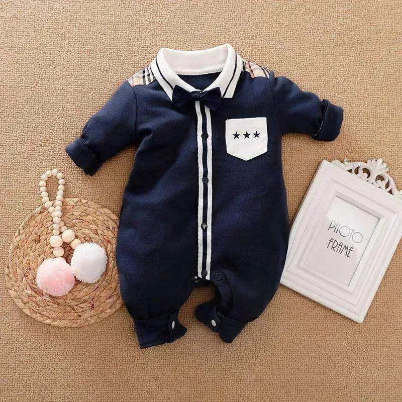 Gentleman's Baby Clothes, Long-sleeved Baby Clothes, Gentleman's Romper