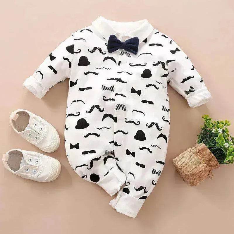 Gentleman's Baby Clothes, Long-sleeved Baby Clothes, Gentleman's Romper