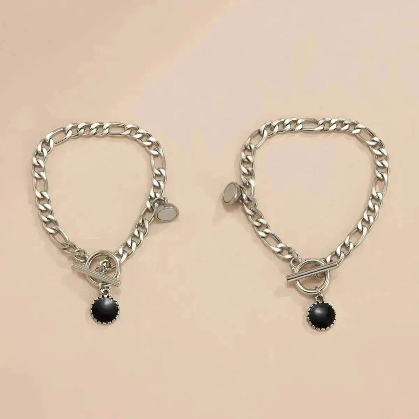 Geometric OT Buckle Metal Cool Hip-hop Bracelet