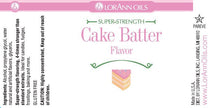 Cake Batter Flavoring - Super Strength Flavor 1 oz., 16 oz., 1 Gallon, 5 Gallons