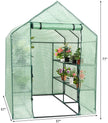 Outdoor Portable Greenhouse Mini Walk in 3 Tiers 8 Shelves Stands