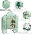 Outdoor Portable Greenhouse Mini Walk in 3 Tiers 8 Shelves Stands