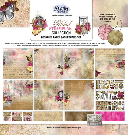 3Quarter Designs - Scrapbook Collection - Gilded Steampunk
