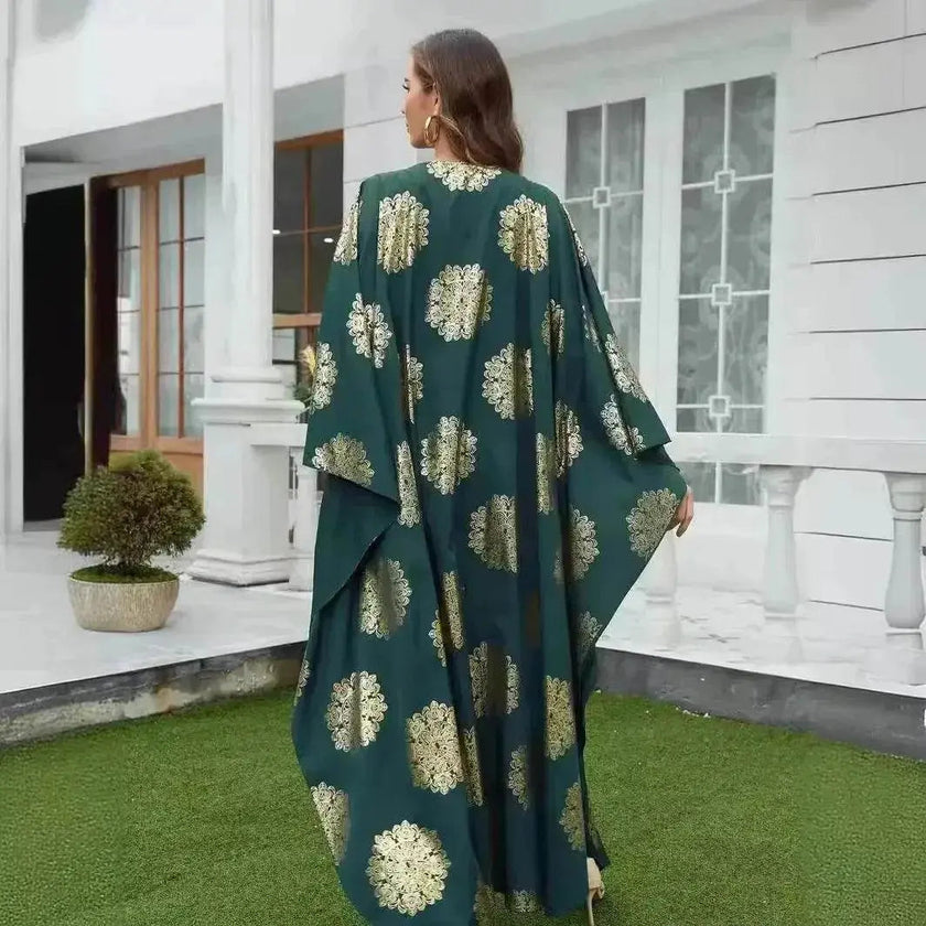Gilding Batwing Sleeve Arab  Women's Robes