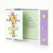 Die Cut Decoupage – Lilac Floral Cross (pack of 3)