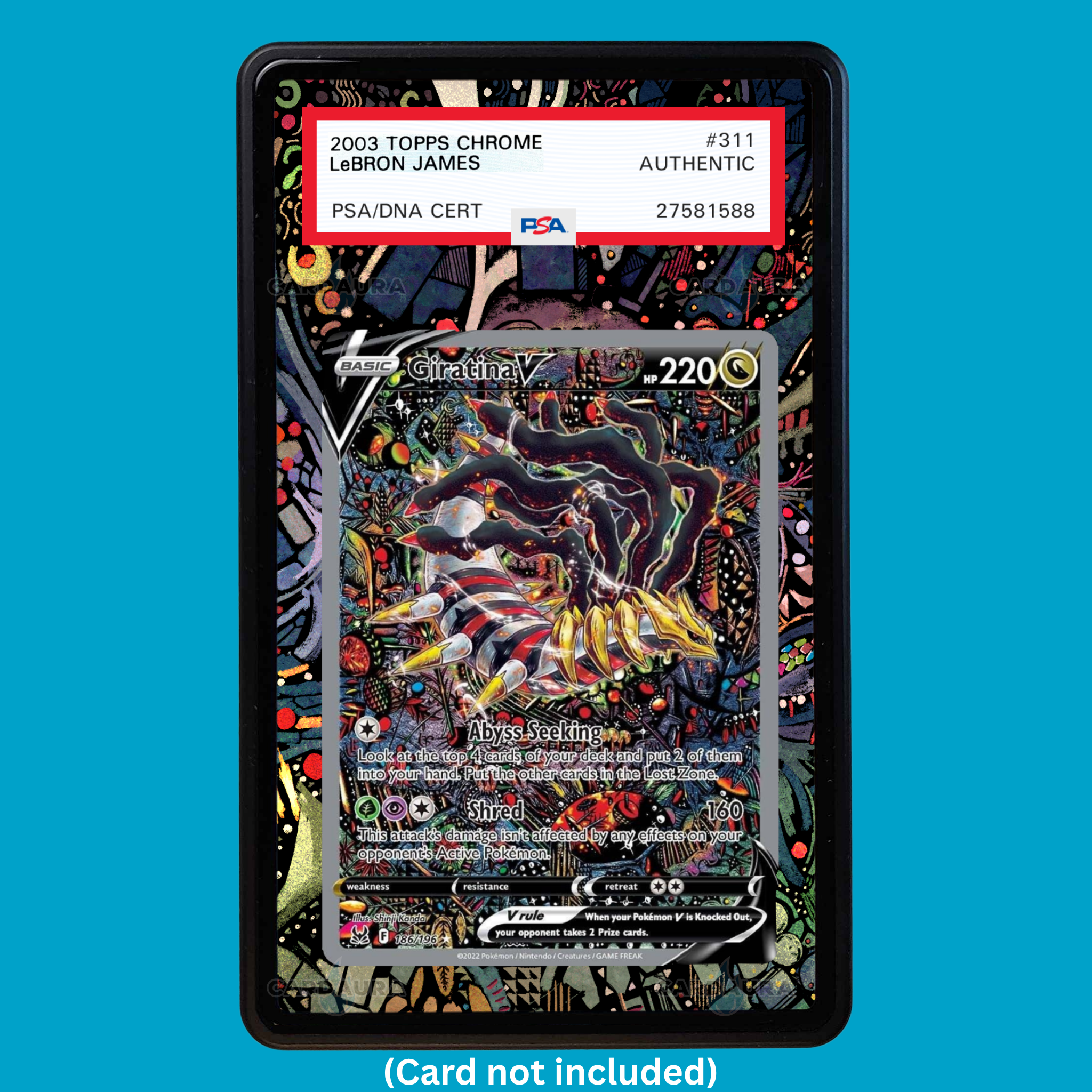 Giratina V 196/186 Lost Origins (Graded) Display Case