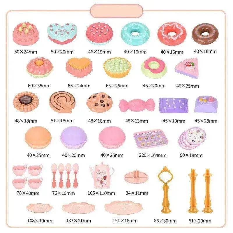 Girl Play House Simulation Food Dessert Cake Toy Gift Box Set