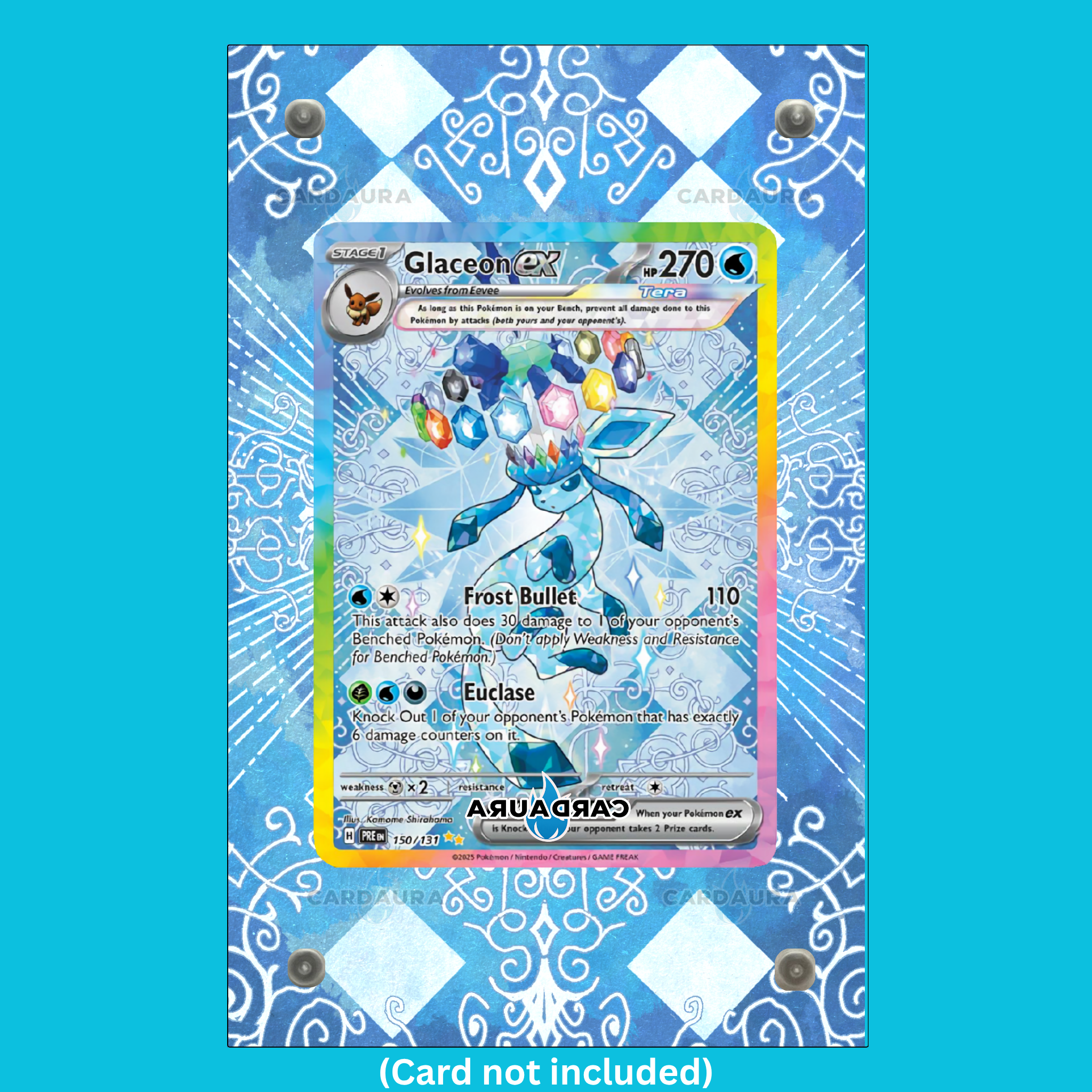 Glaceon EX 150/131 Prismatic Evolution (Ungraded) Display Case