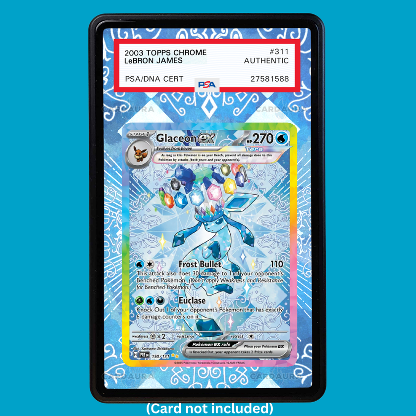Glaceon EX 150/131 Prismatic Evolutions (Graded) Display Case