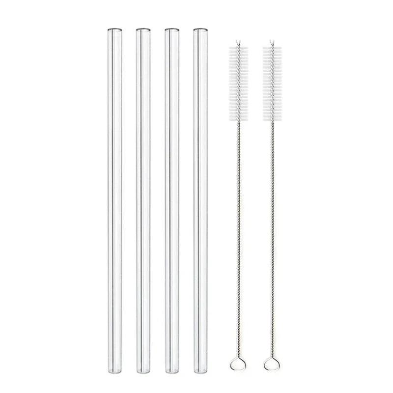 Glass Straws, Pearl Milk Tea Coarse Drinking Straws, Non-disposable Transparent Water Cups, Long Straws