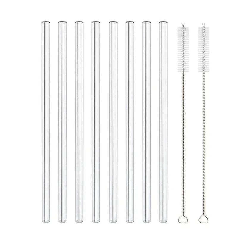 Glass Straws, Pearl Milk Tea Coarse Drinking Straws, Non-disposable Transparent Water Cups, Long Straws