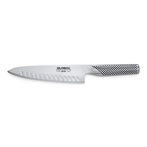 Global - Couteau de cuisine cannelé 18cm/7