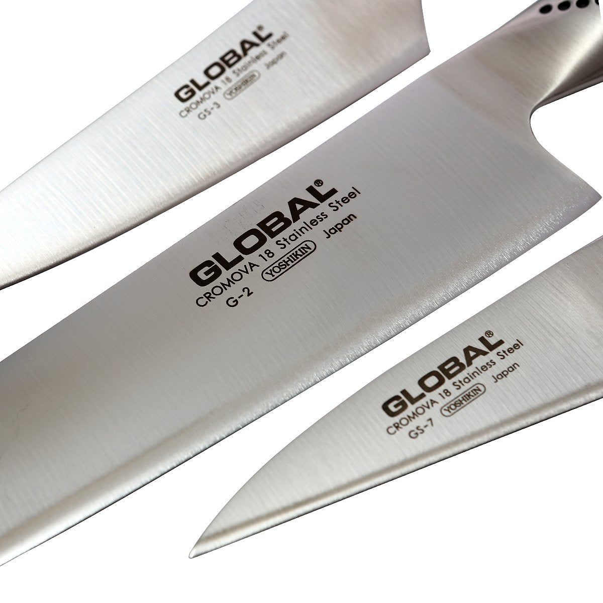 Global - Ensemble de couteaux 3 pièces (G2, GS3, GS7)