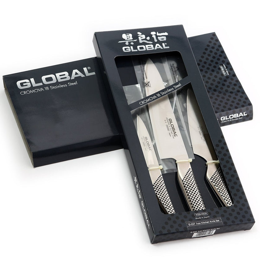 Global - Ensemble de couteaux 3 pièces (G2, GS3, GS7)
