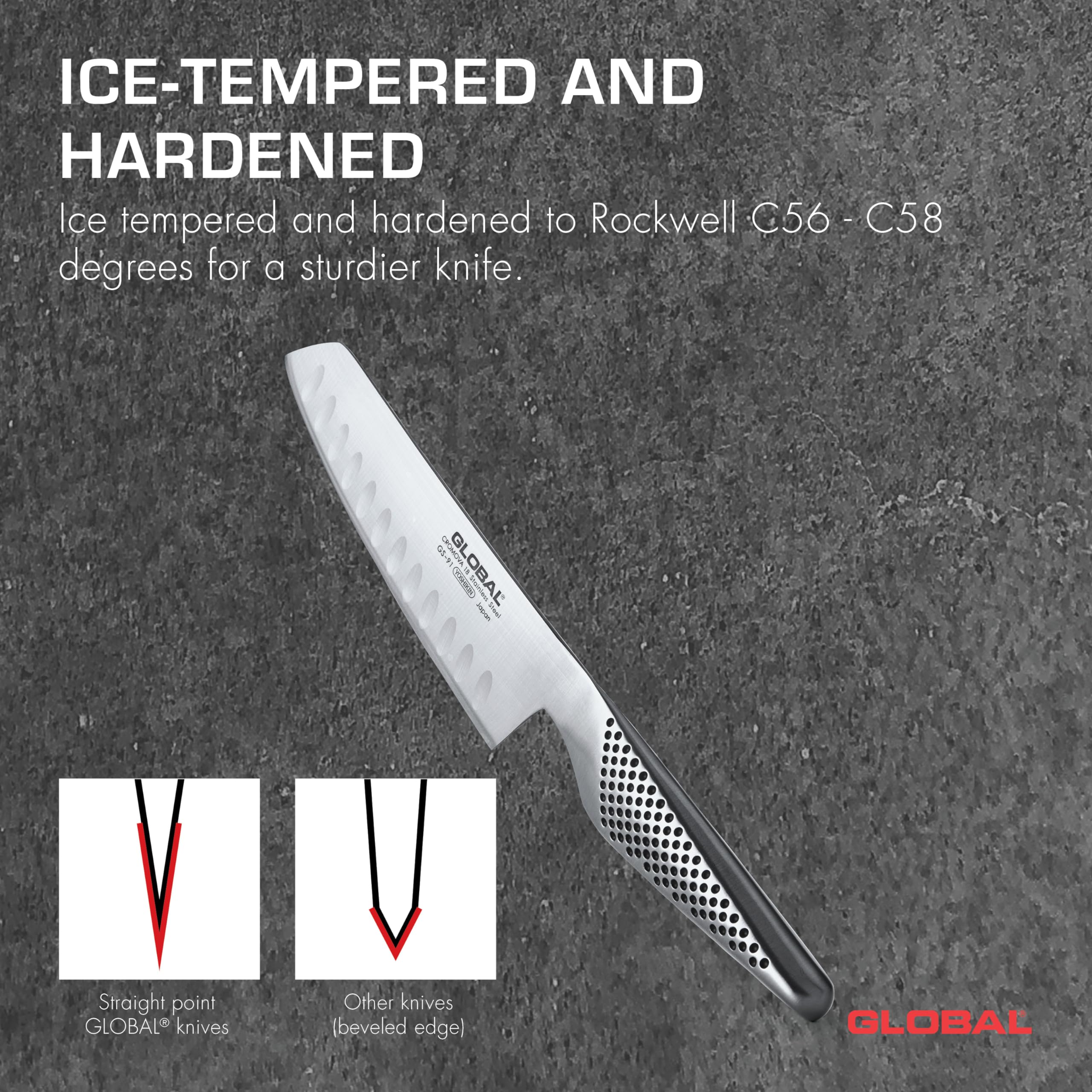 Global - Vegetable Knife Fluted 14cm/5