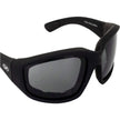 Global Vision Kickback Padded Motorcycle Sunglasses. Matte Black Soft-Touch Riding Glasses