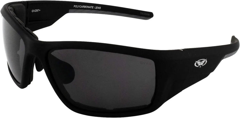 Global Vision Kinetic Adjustable Padded Motorcycle Sunglasses. Safety Rated Soft-Touch Riding Glasses