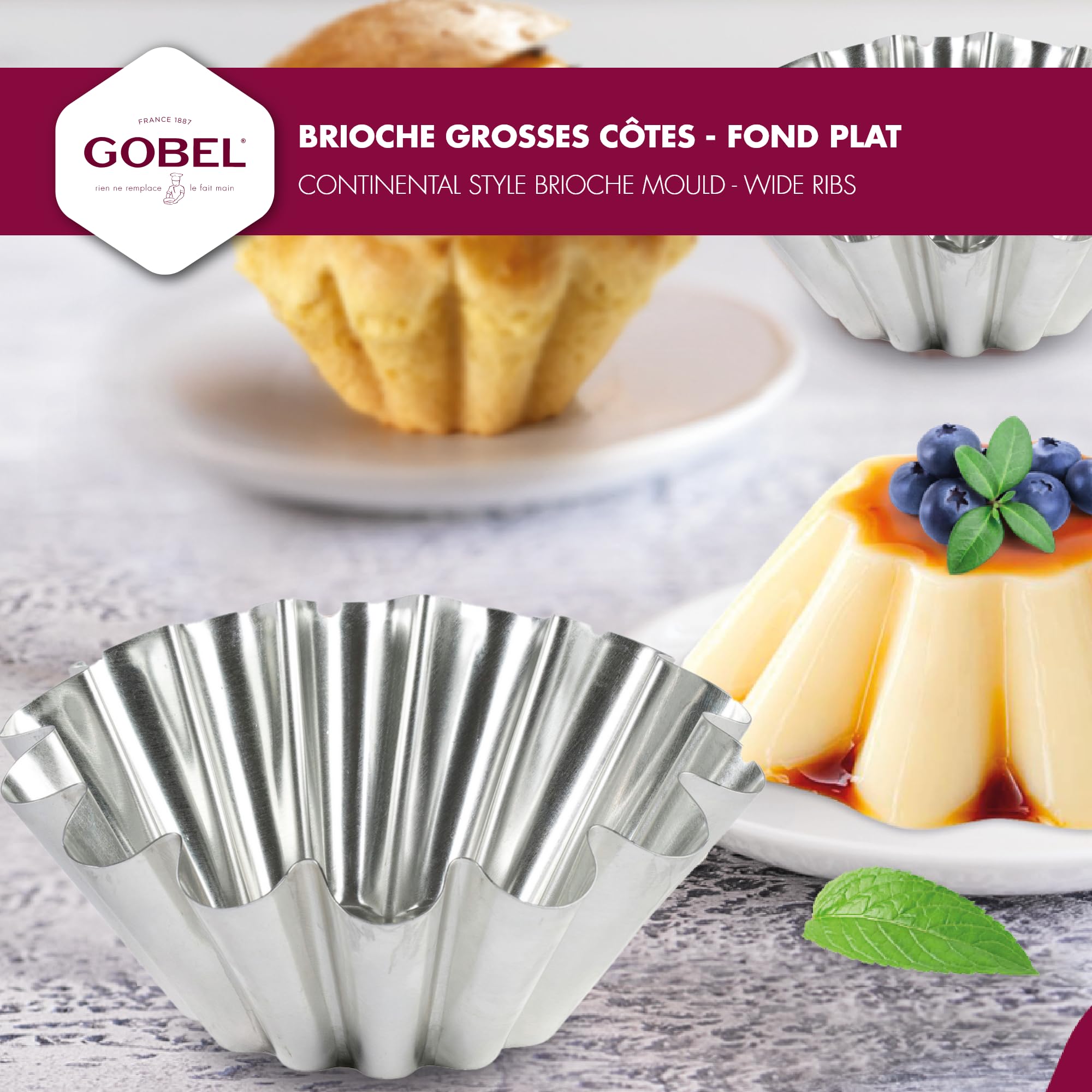 Gobel - Brioche Large Mold/Wide Ribs 22x8.7cm/8.7x3.4