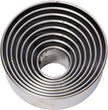 Gobel - Pastry Cutter Set Round 8pc Set 3.5-10x3.6cm/1.3-4x1.4