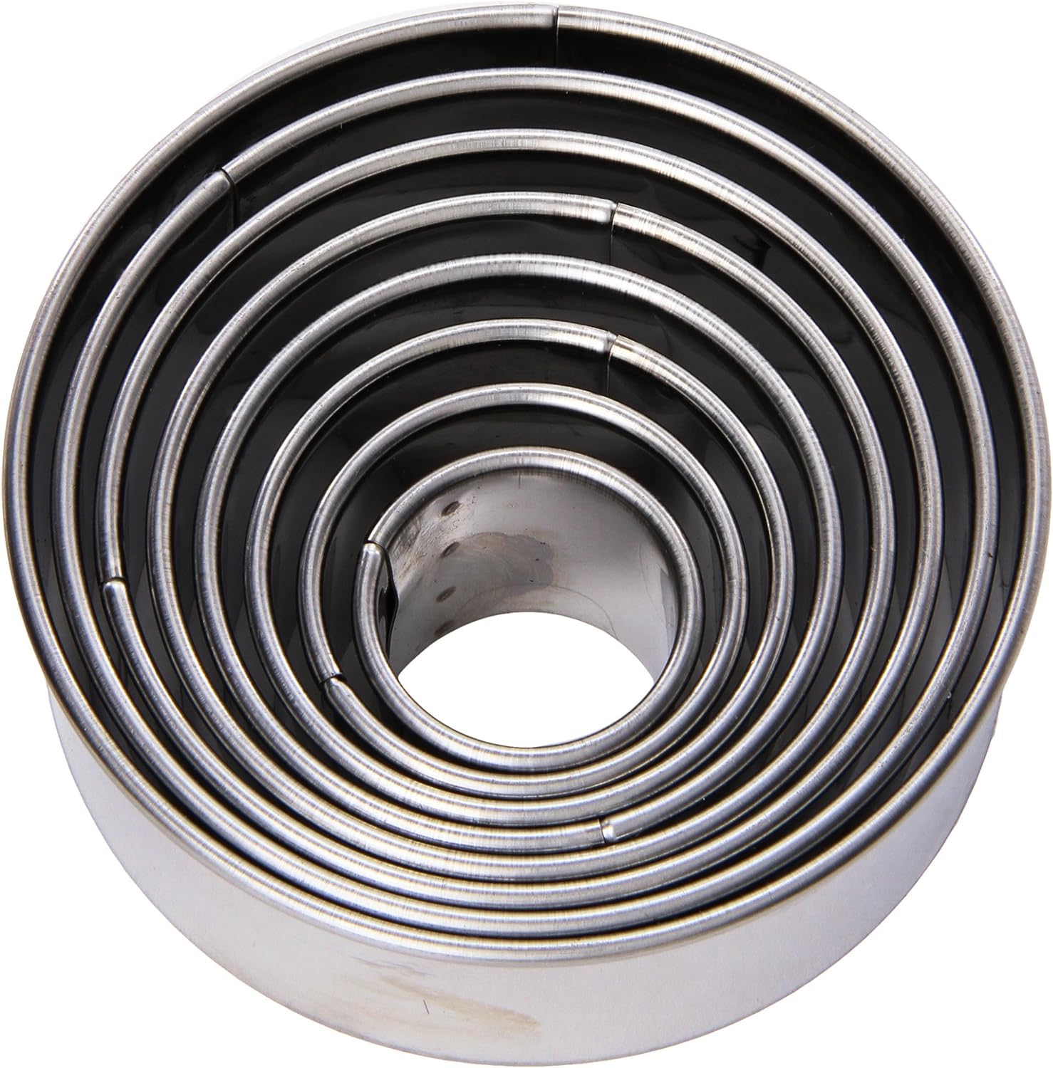 Gobel - Pastry Cutter Set Round 8pc Set 3.5-10x3.6cm/1.3-4x1.4
