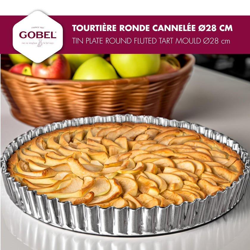 Gobel - Quiche Mold LB Fluted Round 28x2.5cm/11x1