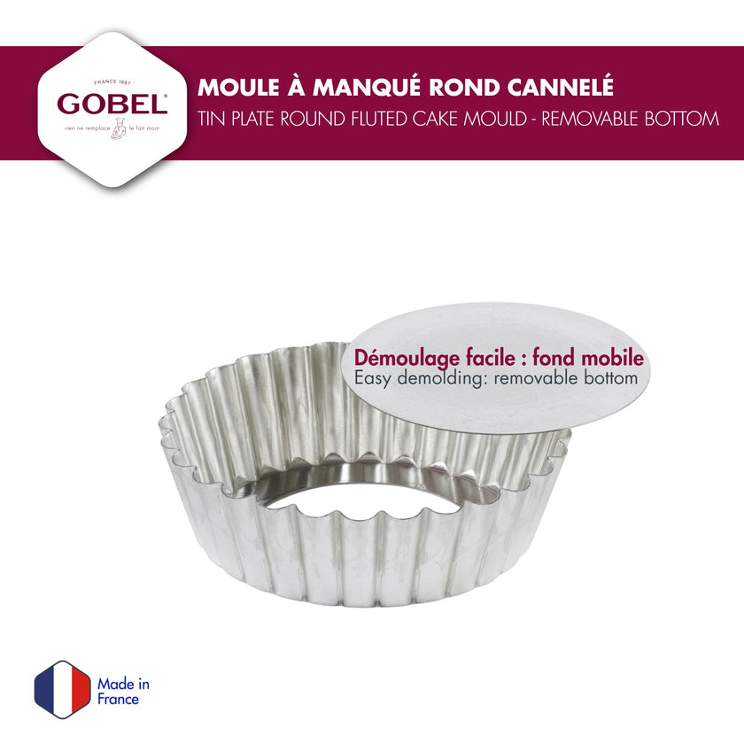 Gobel - Quiche Mold LB w/Narrow Ribs 15x4cm/6x1.6