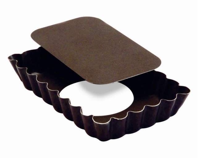 Gobel - Tart Mold LB Fluted Rectangle 12x7.5x2cm/4.7x2.9x0.8