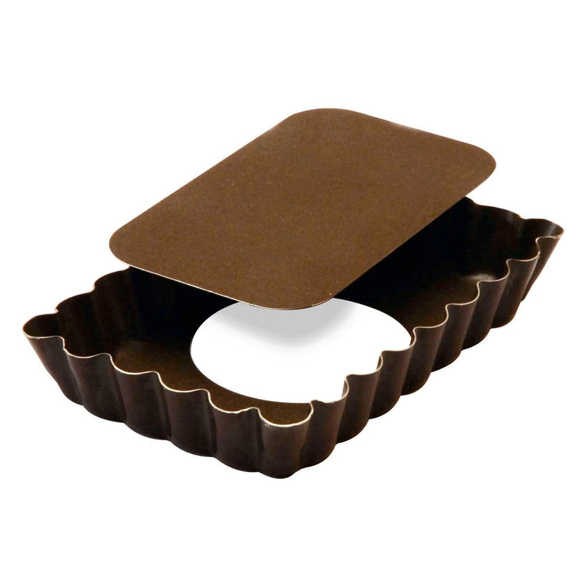 Gobel - Tart Mold LB Fluted Rectangle 12x7.5x2cm/4.7x2.9x0.8