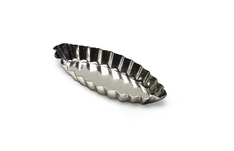 Gobel - Tartlet Mold Boat Fluted 9x4.3x1.2cm/3.5x1.7x0.47