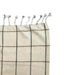 Gobi Bed Cover - Grid - Offwhite / Anthracite