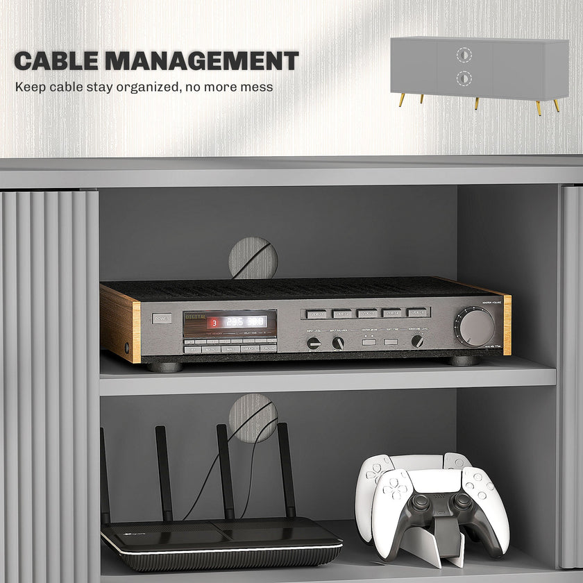 Collins Modern TV Stand for up to 55 Inch TVs-Grey