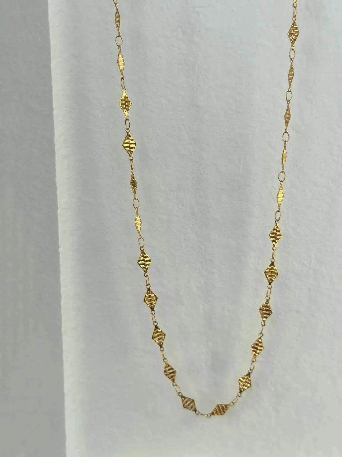 Gold-plated Titanium Steel Vintage Tassel Diamond Piece Waist Chain