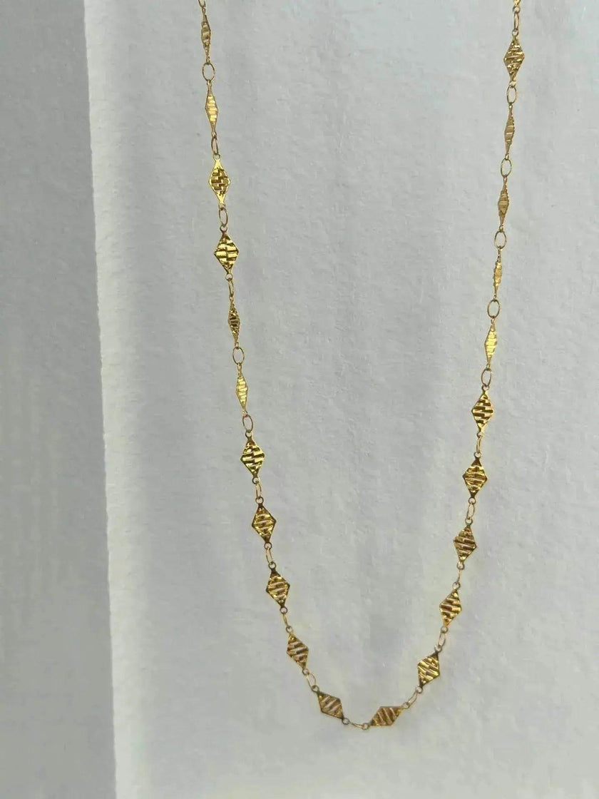 Gold-plated Titanium Steel Vintage Tassel Diamond Piece Waist Chain