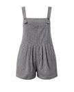 Goldie - Relaxed Fit Short-All Romper In Black Gingham
