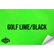 GOLF LIME/BLACK WITH ADHESIVE HYDBOND LEATHERETTE SHEET (12