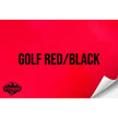 GOLF RED/BLACK WITH ADHESIVE HYDBOND LEATHERETTE SHEET (12