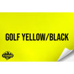 GOLF YELLOW/BLACK WITH ADHESIVE HYDBOND LEATHERETTE SHEET (12
