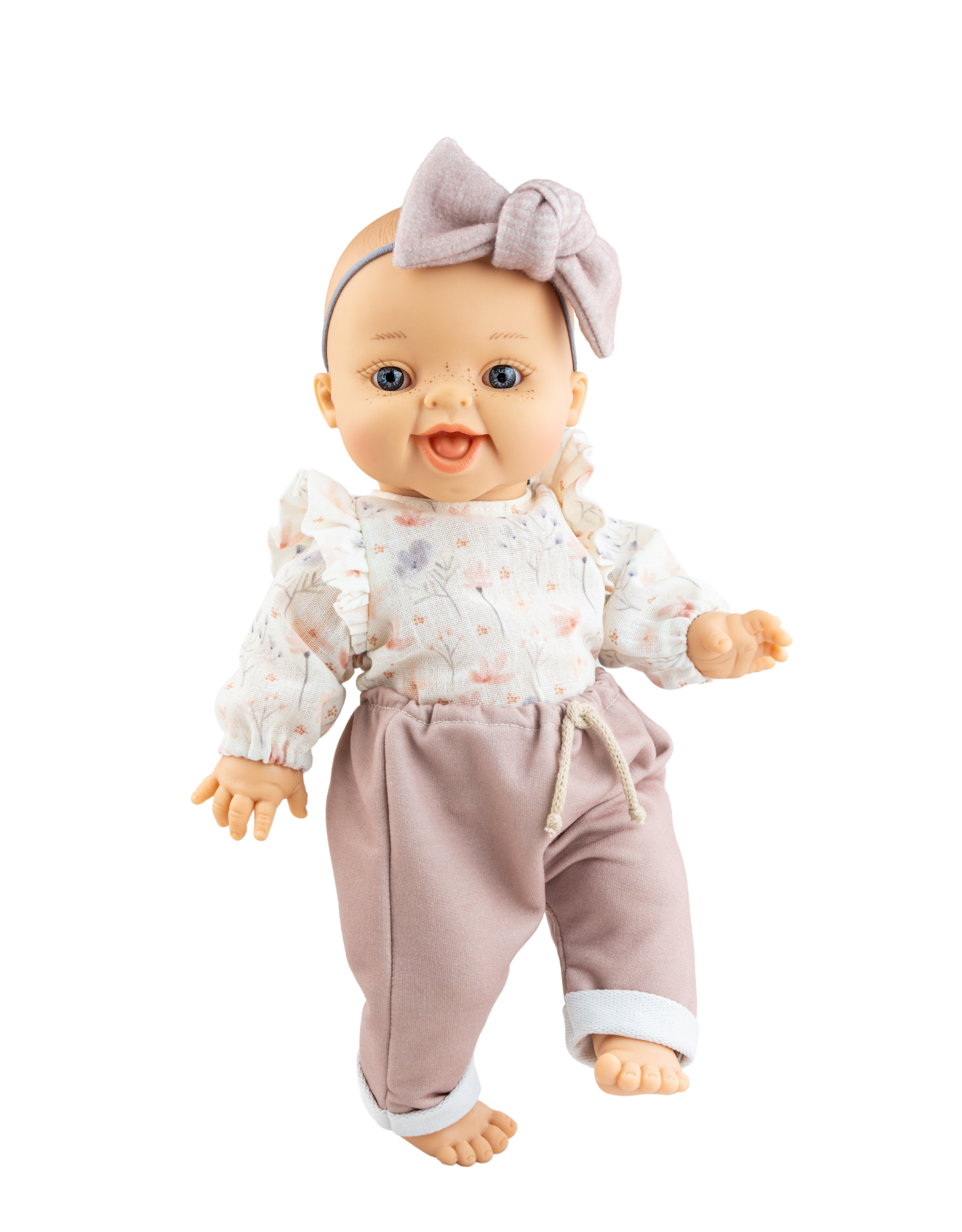 Baby Gordis - Rachel with floral sweater, pants and bow - Paola Reina