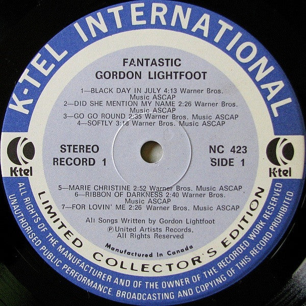 Gordon Lightfoot – Fantastic - 1975 Two-Album Set! Bargain!
