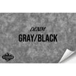 GRAY DENIM/BLACK WITH ADHESIVE HYDBOND LEATHERETTE SHEET (12