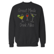 Great Minds Drink Alike Rhinestone Shirt – Funny Wine Sparkle Bling Tee | Blingdazzel