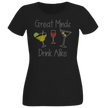 Great Minds Drink Alike Rhinestone Shirt – Funny Wine Sparkle Bling Tee | Blingdazzel