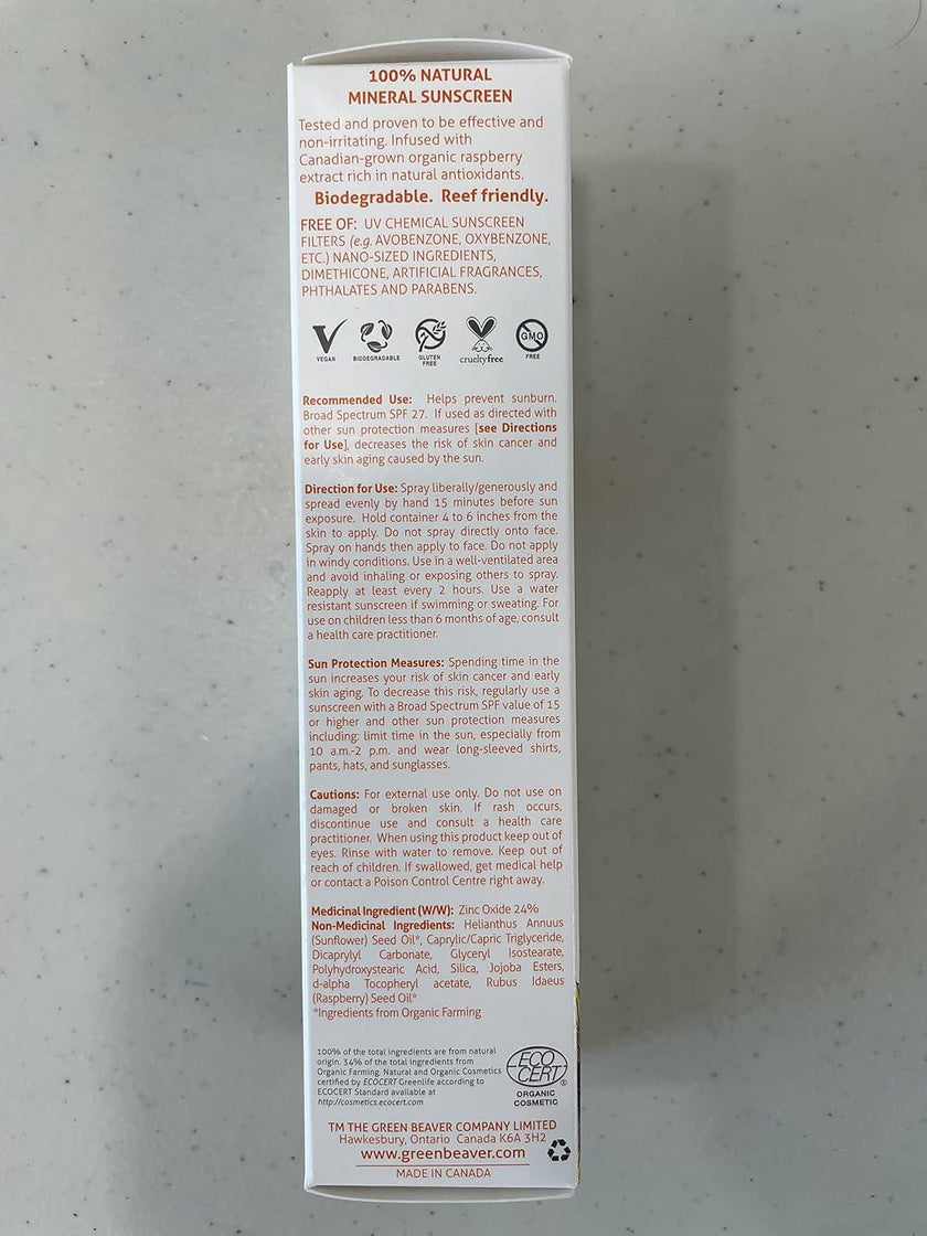 Green Beaver Company - Sunscreen Kids SPF27 Spray