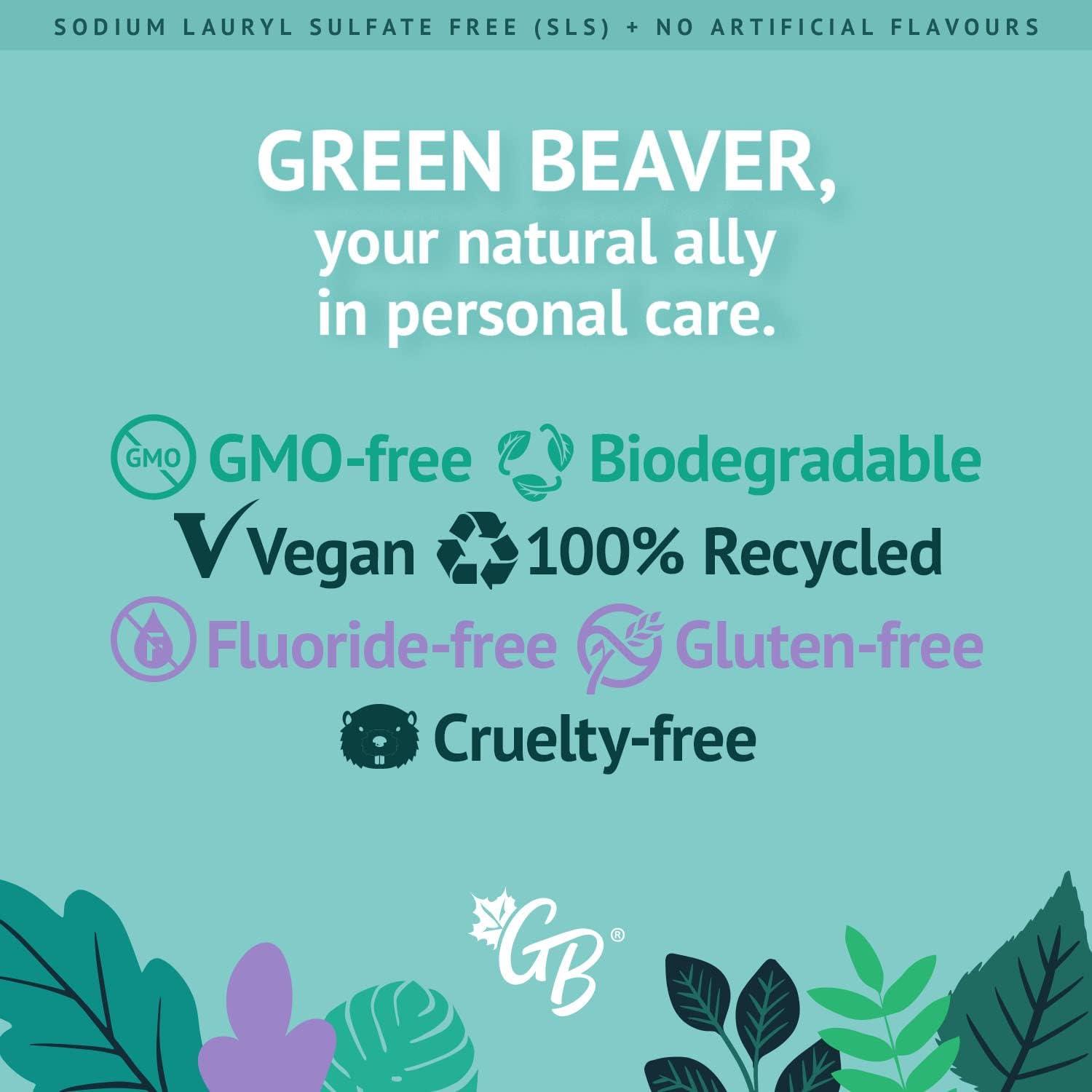 Green Beaver Company - Toothpaste Zesty Orange-All Natural Organic , Vegan, Fluoride Free & Gluten Free