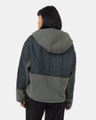 Recycled Boucle Full Snap Hoodie