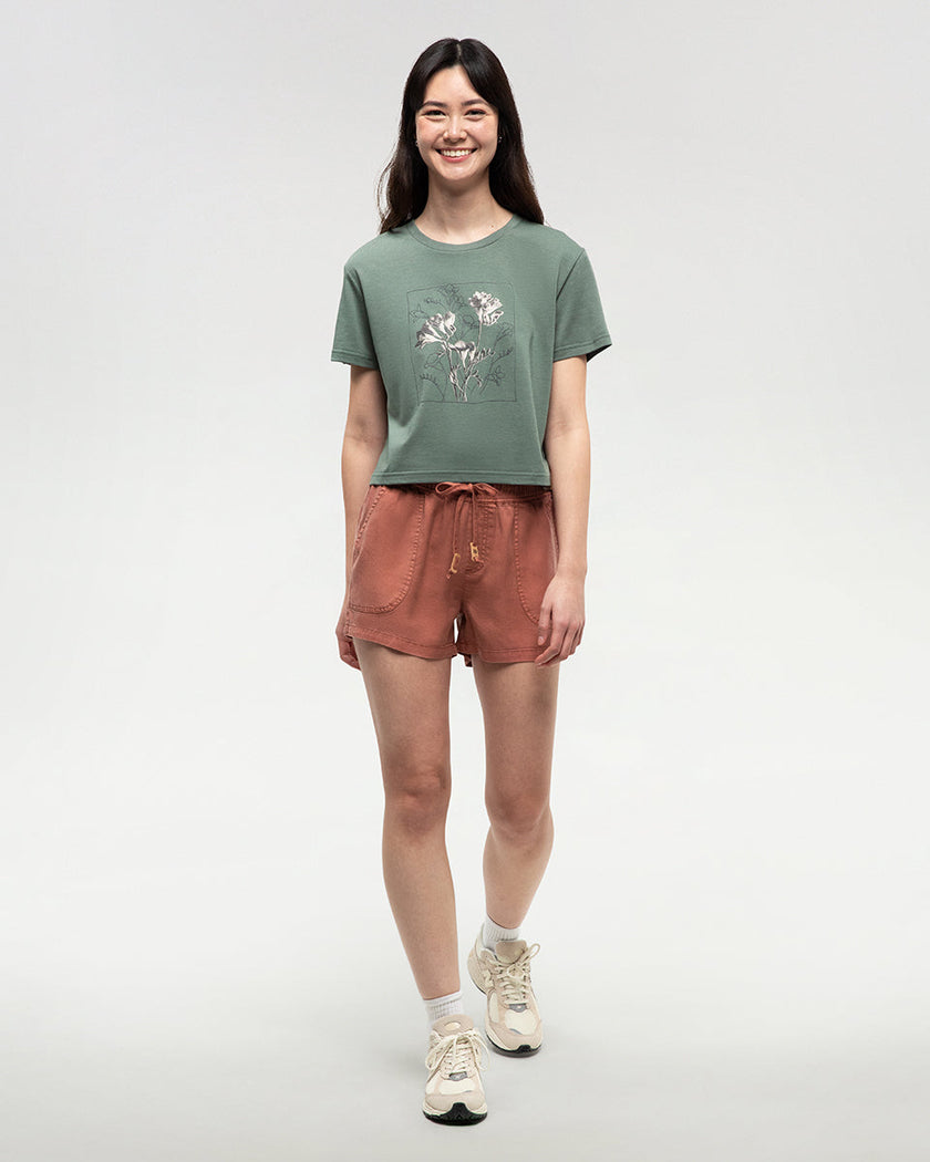 Floral Crop T-Shirt