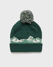 Mountain Scenic Pom Beanie