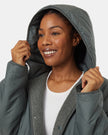 Recycled Boucle Reversible Long Jacket